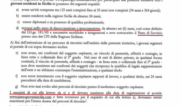 Immagine articolo: Domani iniziano le iscrizioni per i tirocinanti al PianoGiovani: ma avete già la D.I.D. e sottoscritto il Patto di Servizio?