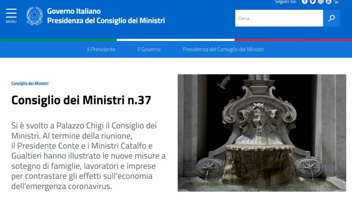 Immagine articolo: Pubblicato il decreto "Cura Italia - Marzo" per affrontare l'emergenza Coronavirus:nel testo Bonus da 500 € agli autonomi, congedi straordinari e tante altre misure