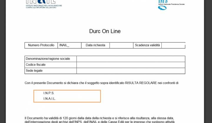 Immagine articolo: Dal 1° ottobre DURC richiedibile solo con lo SPID