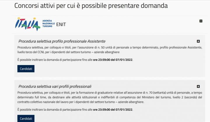 Immagine articolo: Lavorare nel pubblico: L'ENIT avvia una selezione per 120 unità