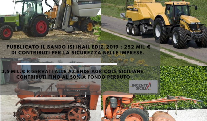 Immagine articolo: Contributi fino al 50% fondo perduto alle imprese agricole per l'acquisto di trattori e macchine agricole