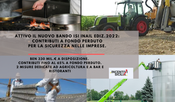 Immagine articolo: Bando ISI INAIL 2022/2023: ben 330 milioni € per le aziende che vogliano migliorare la sicurezza sul lavoro.