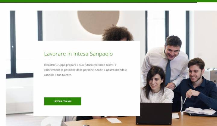 Immagine articolo: Offerte lavoro: Intesa Sanpaolo ricerca diverse figure professionali