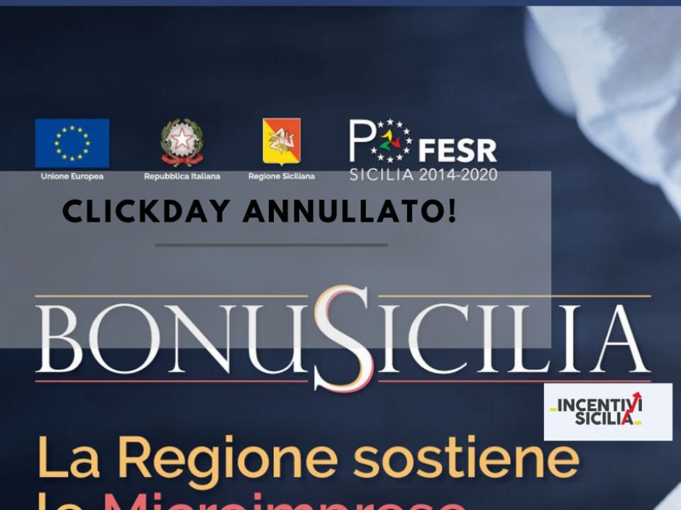 Immagine articolo: Salta il click day del BonuSicilia!