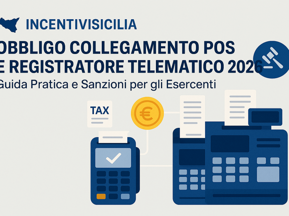 Immagine articolo: Obbligo Collegamento POS e Registratore Telematico 2026: Guida Pratica e Sanzioni per gli Esercenti Siciliani