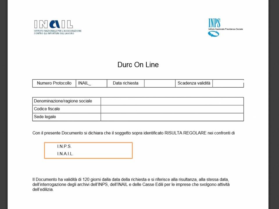 Immagine articolo: Valido il DURC con importi dovuti al'INPS e all'INAIL al di sotto di 150 €