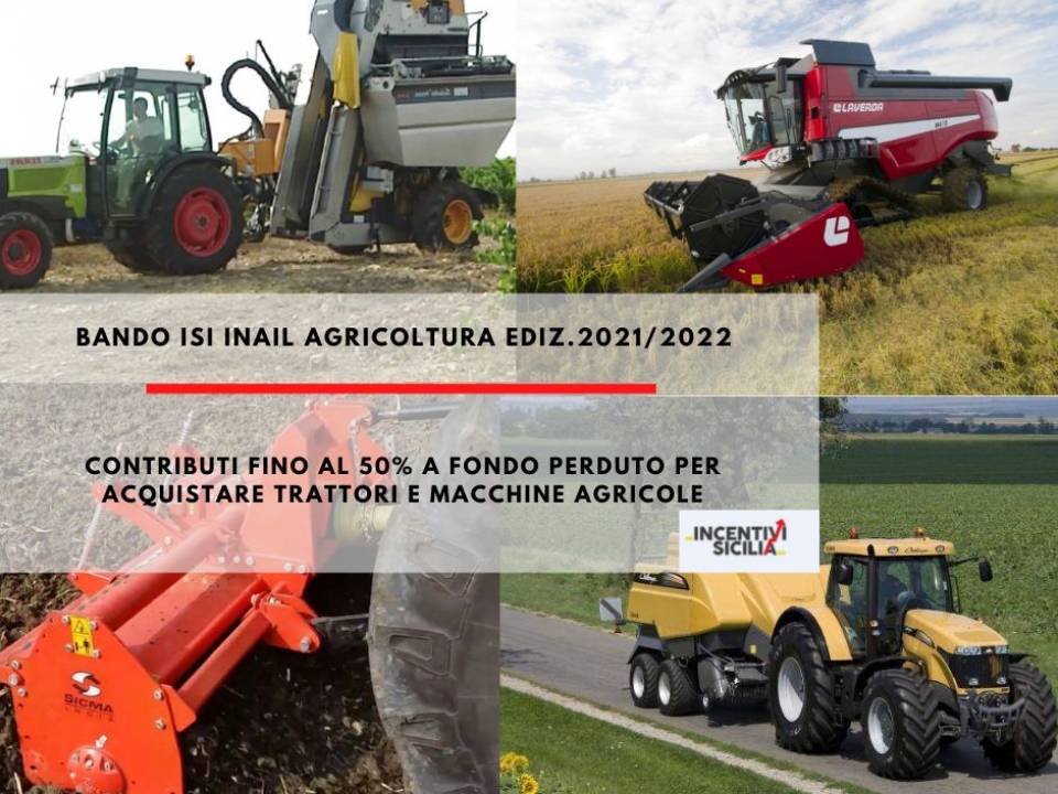 Immagine articolo: Bando ISI INAIL Agricoltura 2021
