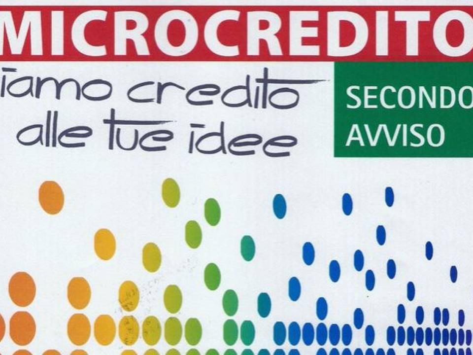 Immagine articolo: Dal 27 Maggio possibile accedere al Microcredito