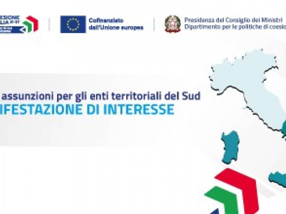 Immagine articolo: Presto 2.200 funzionari per i comuni del SUD grazie ad un nuovo bando del Dipartimento per le Politiche di Coesione