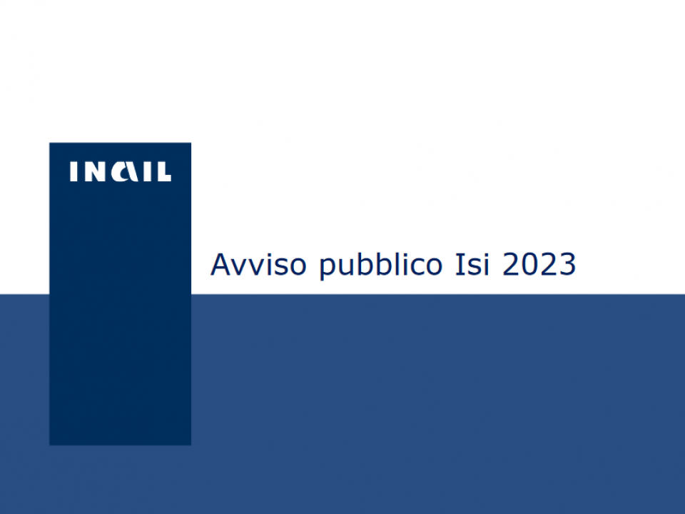 Immagine articolo: Attivo il nuovo bando ISI INAIL 2023: incentivi con contributi a fondo perduto fino all'80%