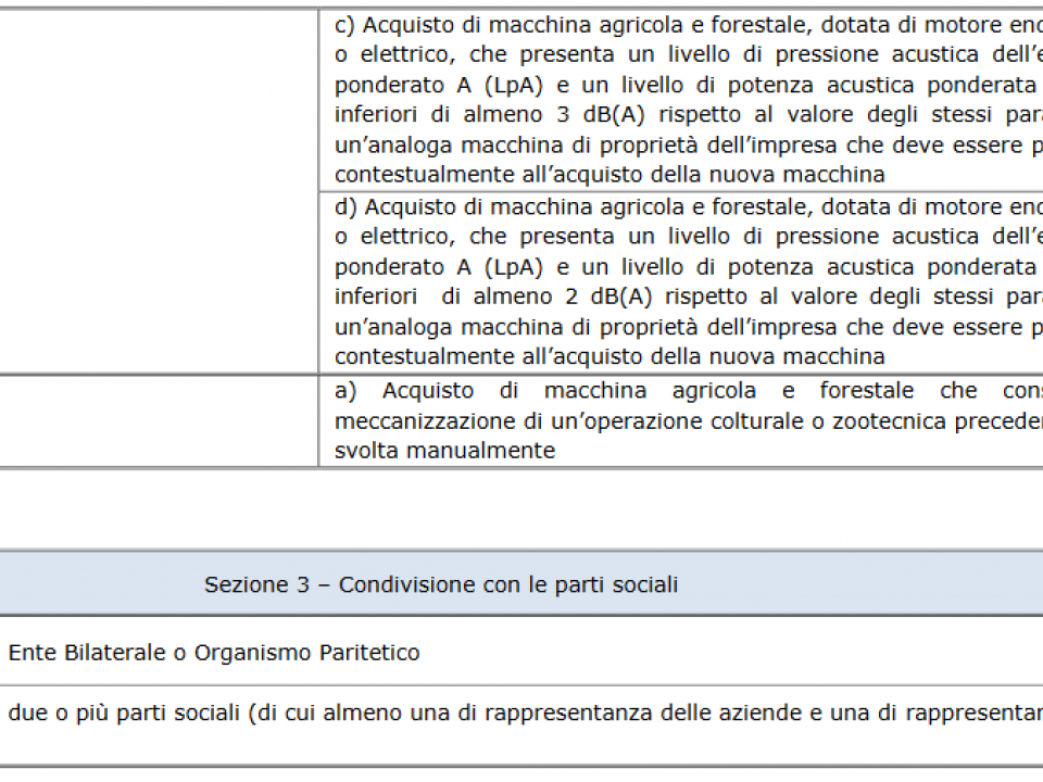 Immagine articolo: isi inail agricoltura tabella 3